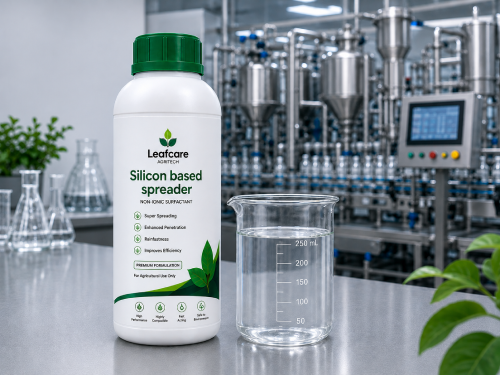 Clear concentrated non-ionic Silicon based spreader adjuvant fluid